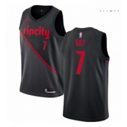 Mens Nike Portland Trail Blazers 7 Brandon Roy Swingman Black NBA Jersey 2018 19 City Edition