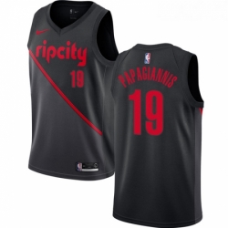 Womens Nike Portland Trail Blazers 19 Georgios Papagiannis Swingman Black NBA Jersey 2018 19 City Edition 