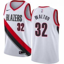 Womens Nike Portland Trail Blazers 32 Bill Walton Authentic White Home NBA Jersey Association Edition