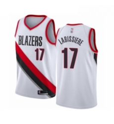 Womens Portland Trail Blazers 17 Skal Labissiere Swingman White Basketball Jersey Association Edition 