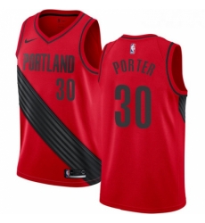 Youth Nike Portland Trail Blazers 30 Terry Porter Authentic Red Alternate NBA Jersey Statement Edition