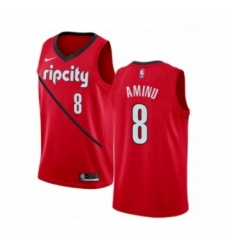 Youth Nike Portland Trail Blazers 8 Al Farouq Aminu Red Swingman Jersey Earned Edition