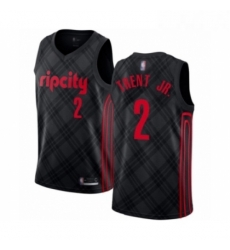 Youth Portland Trail Blazers 2 Gary Trent Jr Swingman Black Basketball Jersey City Edition 