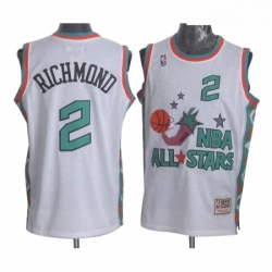 Mens Mitchell and Ness Sacramento Kings 2 Mitch Richmond Authentic White 1996 All Star Throwback NBA Jersey