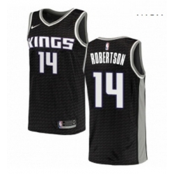 Mens Nike Sacramento Kings 14 Oscar Robertson Swingman Black NBA Jersey Statement Edition