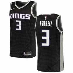 Mens Nike Sacramento Kings 3 Yogi Ferrell Swingman Black NBA Jersey Statement Edition 