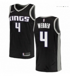 Mens Nike Sacramento Kings 4 Chris Webber Authentic Black NBA Jersey Statement Edition