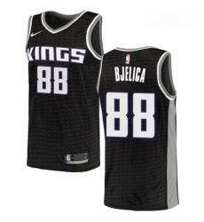 Mens Nike Sacramento Kings 88 Nemanja Bjelica Swingman Black NBA Jersey Statement Edition 