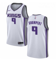 Mens Nike Sacramento Kings 9 Iman Shumpert Authentic White NBA Jersey Association Edition 