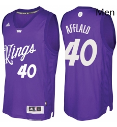 Mens Sacramento Kings 40 Arron Afflalo Purple 2016 2017 Christmas Day NBA Swingman Jersey 