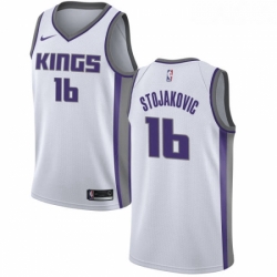 Womens Nike Sacramento Kings 16 Peja Stojakovic Authentic White NBA Jersey Association Edition 