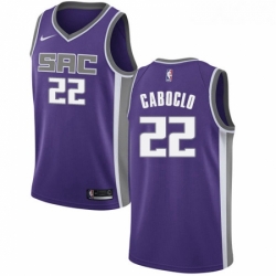 Womens Nike Sacramento Kings 22 Bruno Caboclo Authentic Purple NBA Jersey Icon Edition 