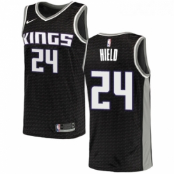 Womens Nike Sacramento Kings 24 Buddy Hield Swingman Black NBA Jersey Statement Edition