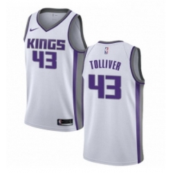 Womens Nike Sacramento Kings 43 Anthony Tolliver Authentic White NBA Jersey Association Edition