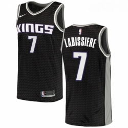 Womens Nike Sacramento Kings 7 Skal Labissiere Authentic Black NBA Jersey Statement Edition 