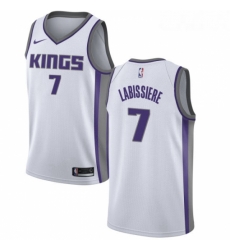 Womens Nike Sacramento Kings 7 Skal Labissiere Authentic White NBA Jersey Association Edition 