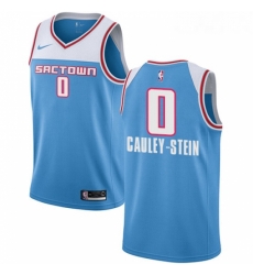 Youth Nike Sacramento Kings 0 Willie Cauley Stein Swingman Blue NBA Jersey 2018 19 City Edition 