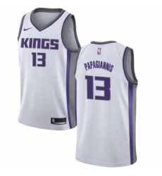 Youth Nike Sacramento Kings 13 Georgios Papagiannis Authentic White NBA Jersey Association Edition