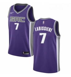 Youth Nike Sacramento Kings 7 Skal Labissiere Swingman Purple Road NBA Jersey Icon Edition 