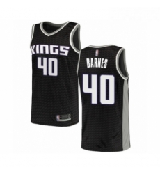 Youth Sacramento Kings 40 Harrison Barnes Swingman Black Basketball Jersey Statement Edition 