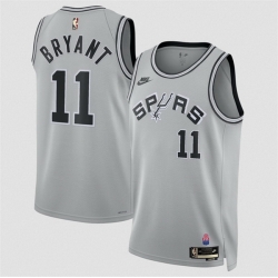 Men San Antonio Spurs  11 Carter Bryant Silver 2026 27 Classic Edition Stitched Basketball Jersey