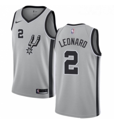 Youth Nike San Antonio Spurs 2 Kawhi Leonard Swingman Silver Alternate NBA Jersey Statement Edition