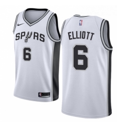 Youth Nike San Antonio Spurs 6 Sean Elliott Authentic White Home NBA Jersey Association Edition