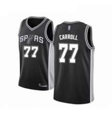 Youth San Antonio Spurs 77 DeMarre Carroll Swingman Black Basketball Jersey Icon Edition 