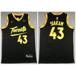 Men Toronto Raptors 43 Pascal Siakam Black 2021 City Edition Nike Swinman