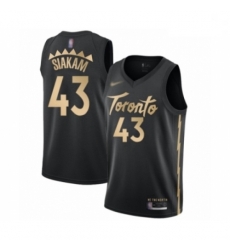 Raptors 43 Pascal Siakam Black Basketball Swingman City Edition 2019 20 Jersey