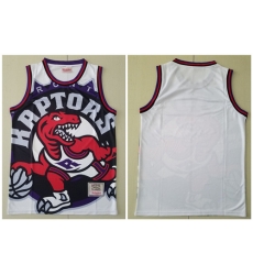 Raptors Big Face White Hardwood Classics Swingman Jersey