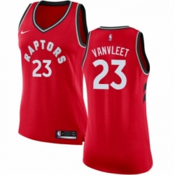 Womens Nike Toronto Raptors 23 Fred VanVleet Swingman Red NBA Jersey Icon Edition 