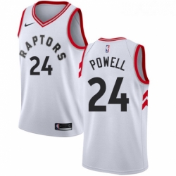 Womens Nike Toronto Raptors 24 Norman Powell Authentic White NBA Jersey Association Edition 