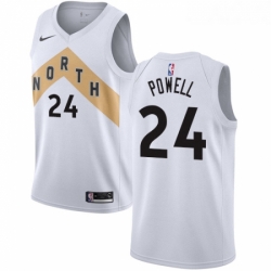 Womens Nike Toronto Raptors 24 Norman Powell Swingman White NBA Jersey City Edition 