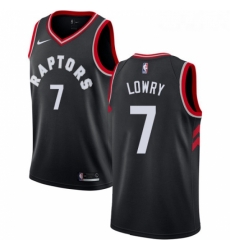 Womens Nike Toronto Raptors 7 Kyle Lowry Authentic Black Alternate NBA Jersey Statement Edition