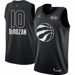 Youth Nike Jordan Toronto Raptors 10 DeMar DeRozan Swingman Black 2018 All Star Game NBA Jersey