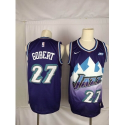 Jazz 27 Rudy Gobert Purple Nike Swingman Jersey