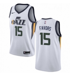 Mens Nike Utah Jazz 15 Derrick Favors Authentic NBA Jersey Association Edition