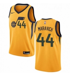 Womens Nike Utah Jazz 44 Pete Maravich Swingman Gold NBA Jersey Statement Edition