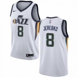 Womens Nike Utah Jazz 8 Jonas Jerebko Swingman NBA Jersey Association Edition 