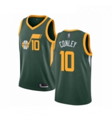 Womens Utah Jazz 10 Mike Conley Green Swingman Jersey Earned Edition 