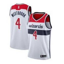 Men Washington Wizards Russell Westbrook Nike Red Jordan Brand White 2020-21 Swingman Jersey