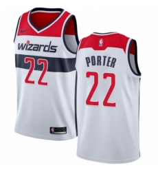 Mens Nike Washington Wizards 22 Otto Porter Swingman White Home NBA Jersey Association Edition 