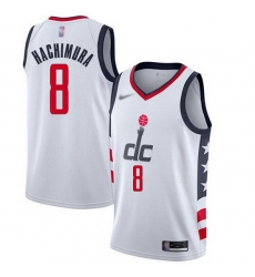 Wizards  8 Rui Hachimura White Basketball Swingman City Edition 2019 20 Jersey