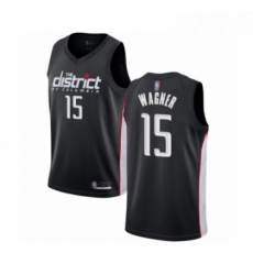 Womens Washington Wizards 15 Moritz Wagner Swingman Black Basketball Jersey City Edition 