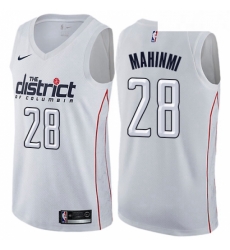 Youth Nike Washington Wizards 28 Ian Mahinmi Swingman White NBA Jersey City Edition 