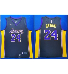 Lakers 24 Kobe Bryant Black Nike Swingman Jersey