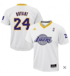 Men Lakers Kobe Bryant #24 2013 Christmas Day White Jersey