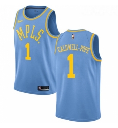 Youth Nike Los Angeles Lakers 1 Kentavious Caldwell Pope Swingman Blue Hardwood Classics NBA Jersey 