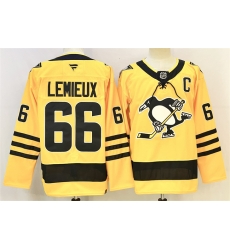 Men Pittsburgh Penguins 66 Mario Lemieux Gold 2025 26 With C Patch Alternate Stitched Hockey Jersey Men Pittsburgh Penguins 66 Mario Lemieux Gold 2025 26 With C Patch Alternate Stitched Hockey Jersey